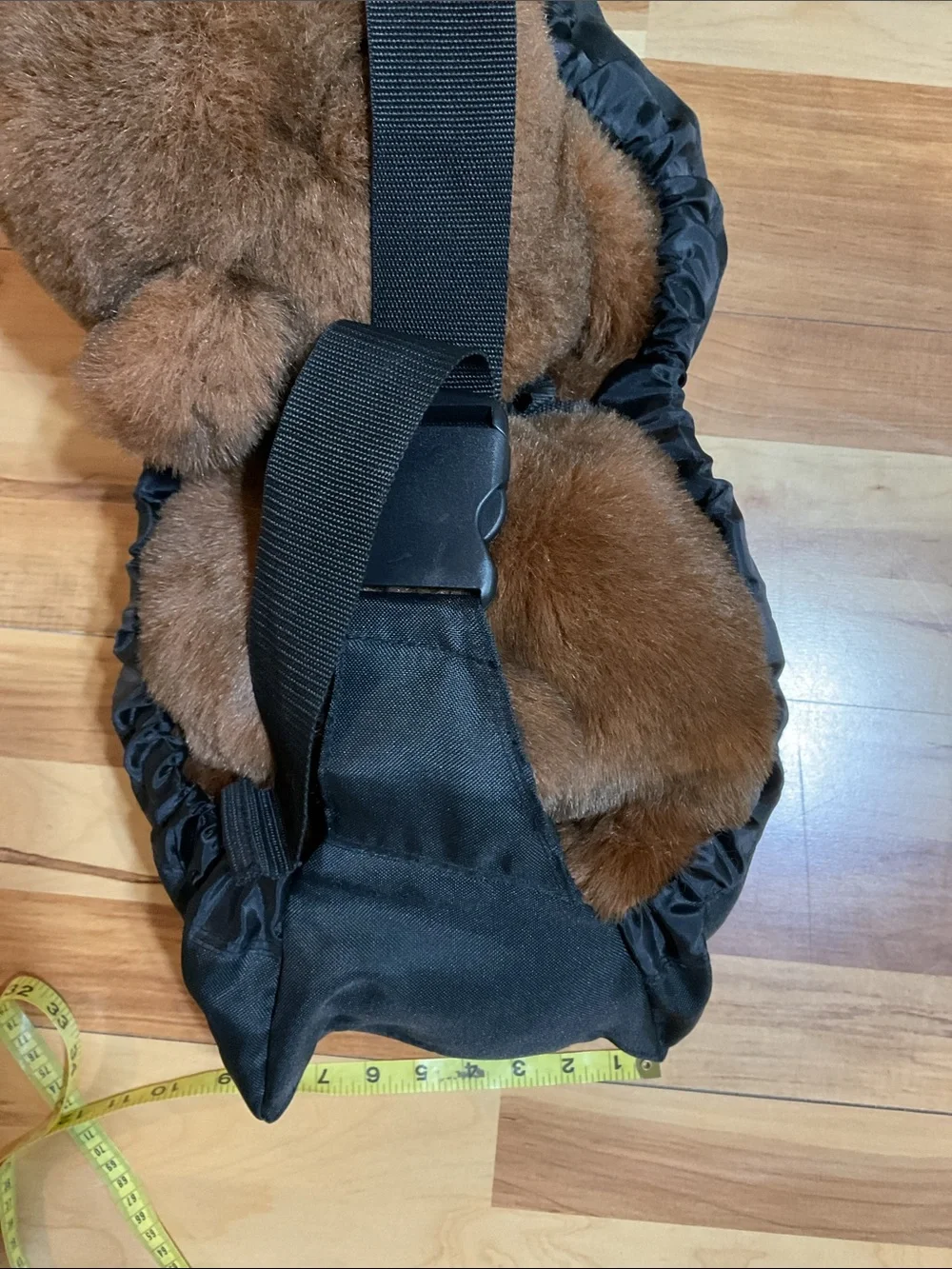 Outward Hound Black Pet Sling Carrier with Strap Pocket